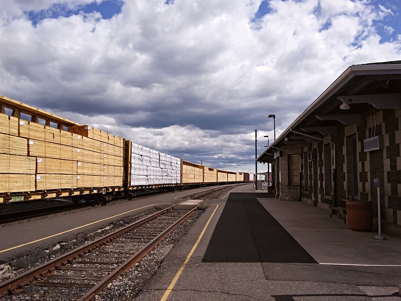 Lumber train going south