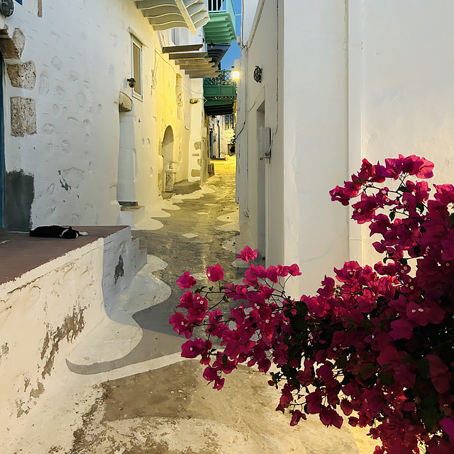 A night stroll through Chora.