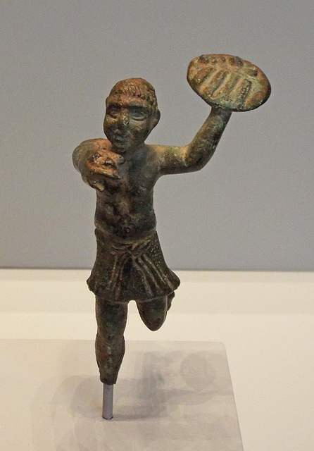 Bronze Statuette of a Running Servant in the Getty Villa, June 2016