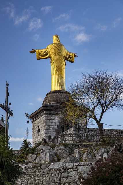 Statua del Cristo Re Bienno, Brescia - Italia