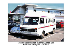 1984 VOLKSWAGEN LT 31 LWB Camper van - Newhaven - 6.7.2015