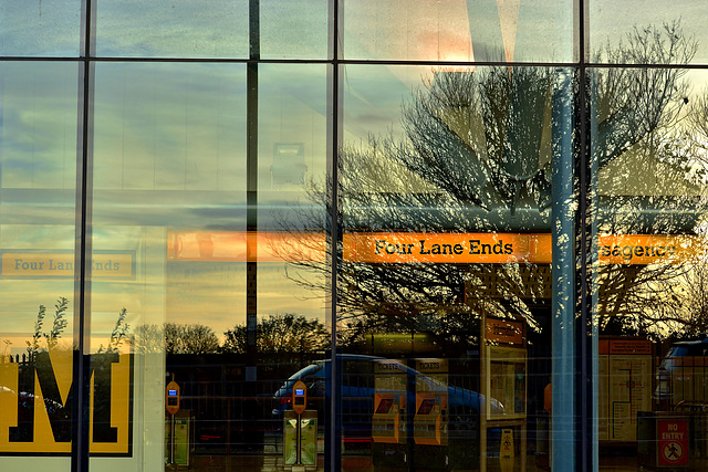 Reflections at the Metro Interchange