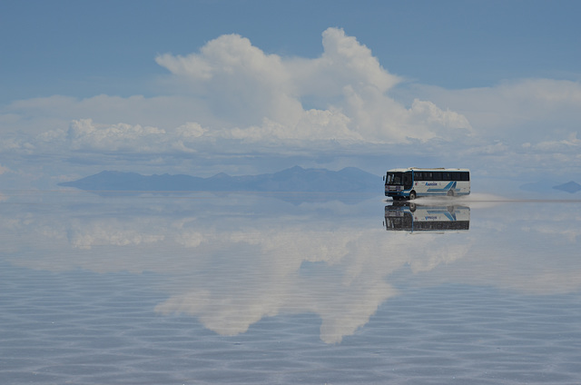 Bolivia, Salar de Uyuni, Across the Sky by Bus