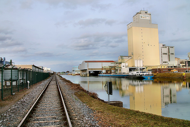 Werksbahngleis am Industriehafen (Stadthafen Gelsenkirchen) / 11.03.2018