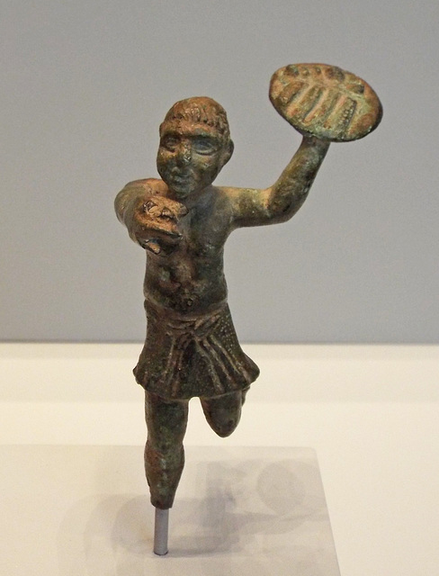 Bronze Statuette of a Running Servant in the Getty Villa, June 2016