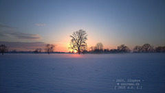 2024, Troisdorf - Winter-Sonnenuntergang in der Siegaue