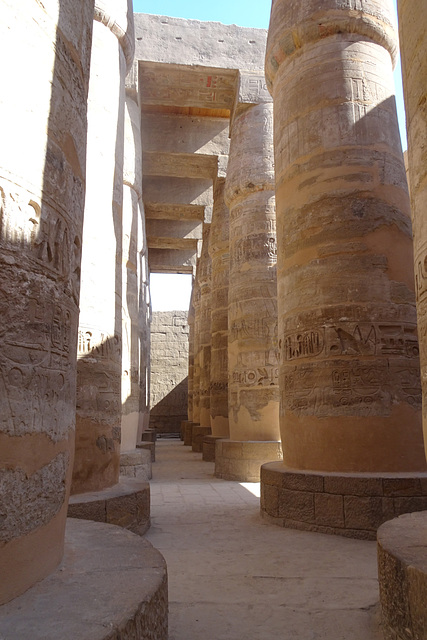 Hypostyle Columns At Karnak