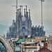 Sagrada Familia, from the roof of La Pedrera