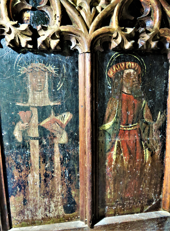 east portlemouth church, devon, c16 rood screen dado (16)