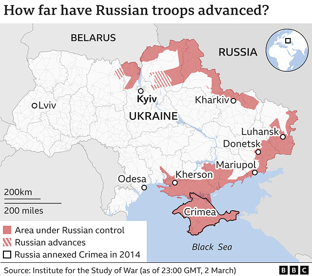 UKR - overview , 2nd March 2022