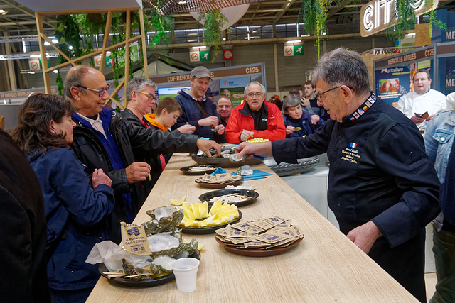 Dégustation d'huîtres