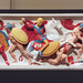 Color Reconstruction of The Alexander Sarcophagus: Frieze with Greeks vs. Persians in the Metropolitan Museum of Art, December 2022