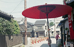 Red parasol