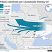 UKR - refugee flows map, 4th March 2022