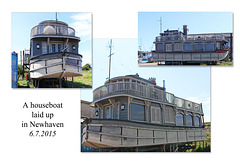 Steamer-type houseboat - Newhaven - 6.7.2015