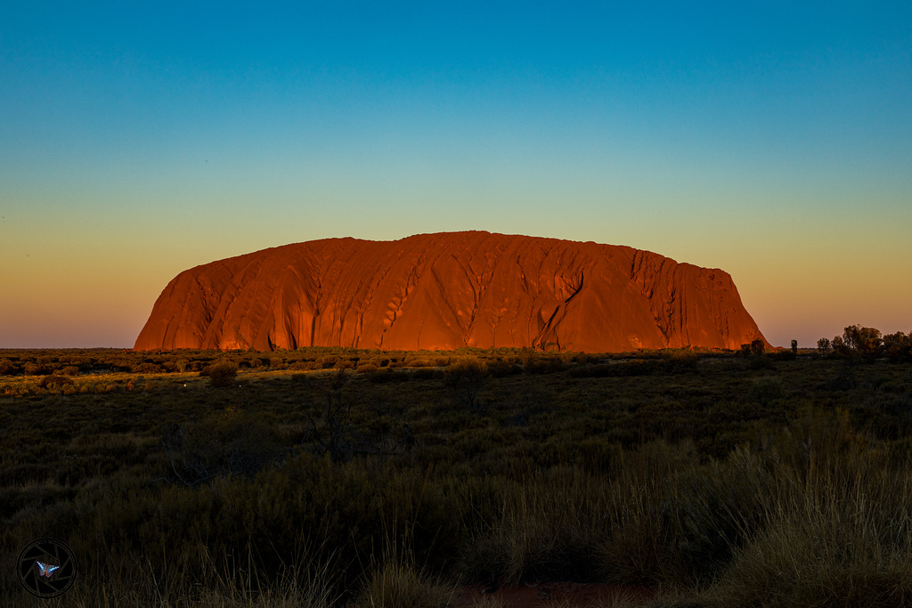 The classic: Sunset at Uluru