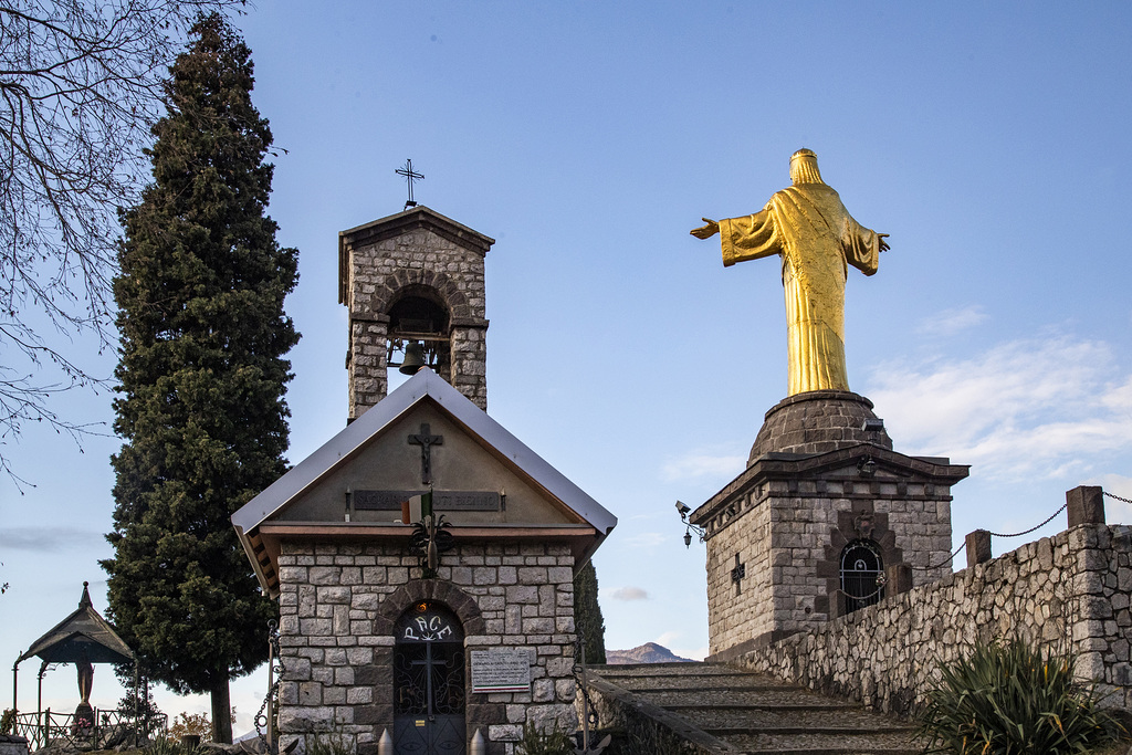 Statua del Cristo Re Bienno, Brescia - Italia