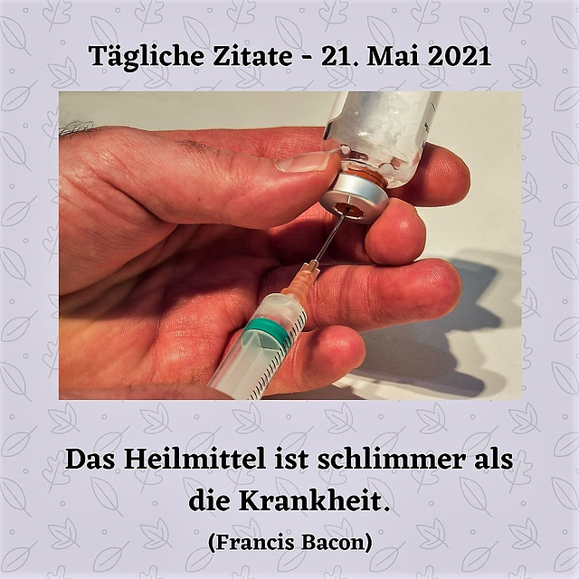 Tägliche Zitate - 21. Mai 2021