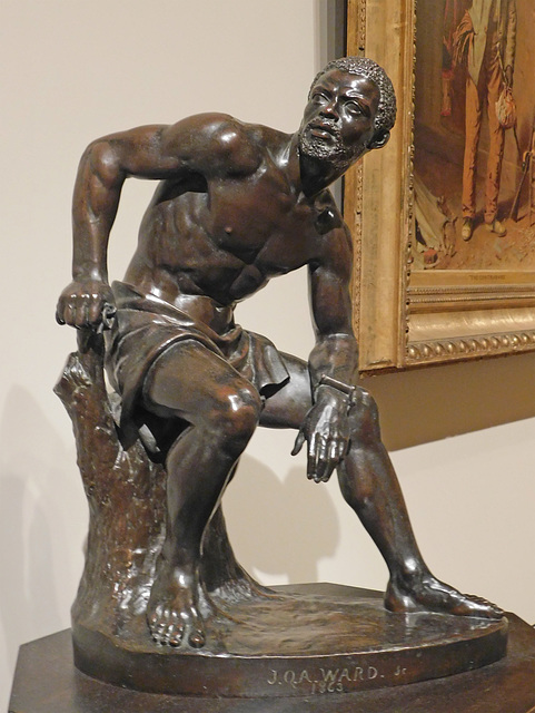 The Freedman by John Quincy Adams Ward in the Metropolitan Museum of Art, January 2022