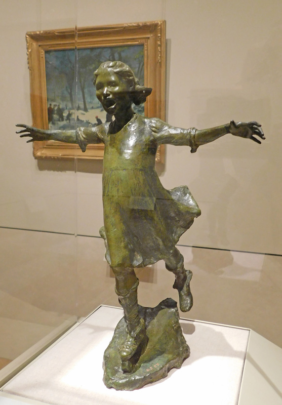 Girl Skating by St. Leger Eberle in the Metropolitan Museum of Art, February 2020