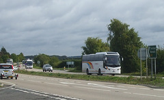 DSCF9744 Coaches on the A11 between Barton Mills and Red Lodge - 14 Sep 2017