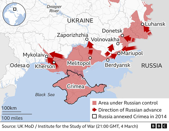 UKR - south , 4th March 2022