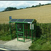 Dorset green bus shelter