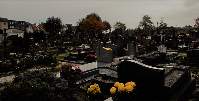 la tranquillité d'un cimetière