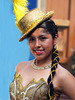 Smile from a dancer at the folklore Club Brisas del Titicaca.
