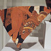 Fragment of a Terracotta Calyx-Krater Attributed to the Black Fury Painter in the Chroma Exhibition in the Metropolitan Museum of Art, December 2022