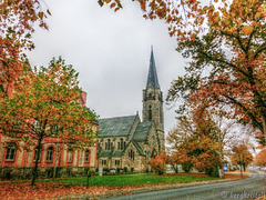 die St. Johannis Kirche von der Stresemannstra+ƒe