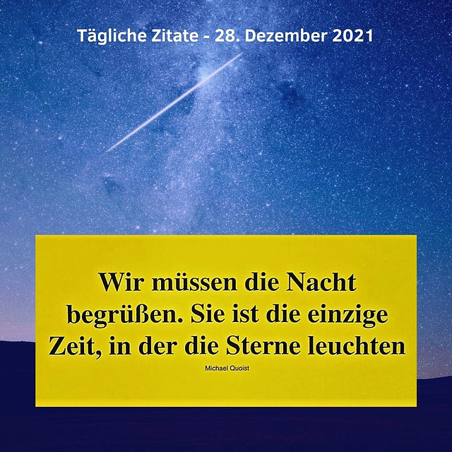 Tägliche Zitate - 28. Dezember 2021