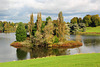 An island in the lake at Blenheim Palace