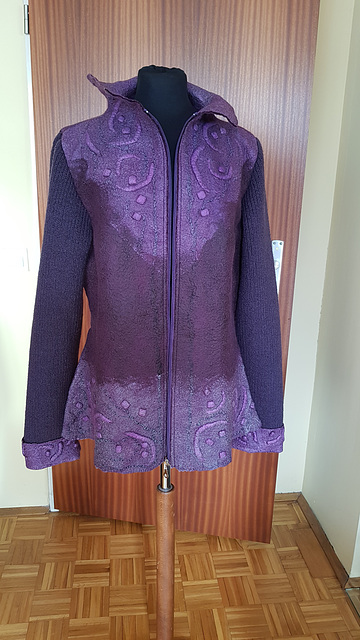 felted jacket - purple