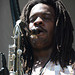 Saxophonist on the Porch Stage, with the Amasa Hines band