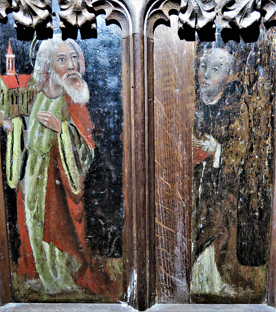 east portlemouth church, devon, c16 rood screen dado (26)