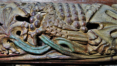 east portlemouth church, devon, c16 rood screen cornice (2)