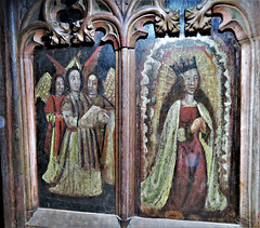 east portlemouth church, devon, c16 rood screen dado (29)