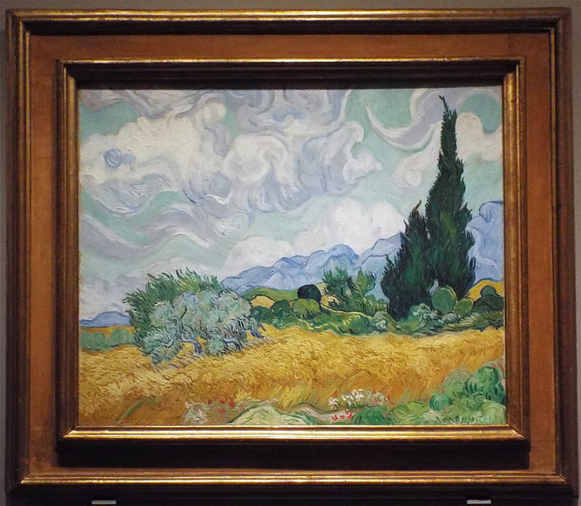 Wheatfield with Cypresses by Van Gogh in the Metropolitan Museum of Art, July 2023