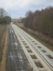 Cambridgeshire Guided Busway - Construction 28 Jan 2010