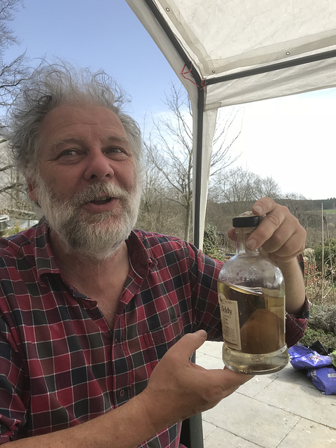 Luc and his bottled pear