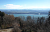 Blick  von Prêles, über den Bielersee