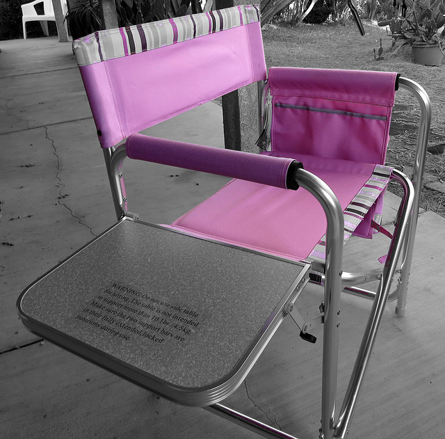 Pink Camp Chair (1784A)