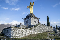 Statua del Cristo Re Bienno, Brescia - Italia Statua del Cristo Re Bienno, Brescia - Italia