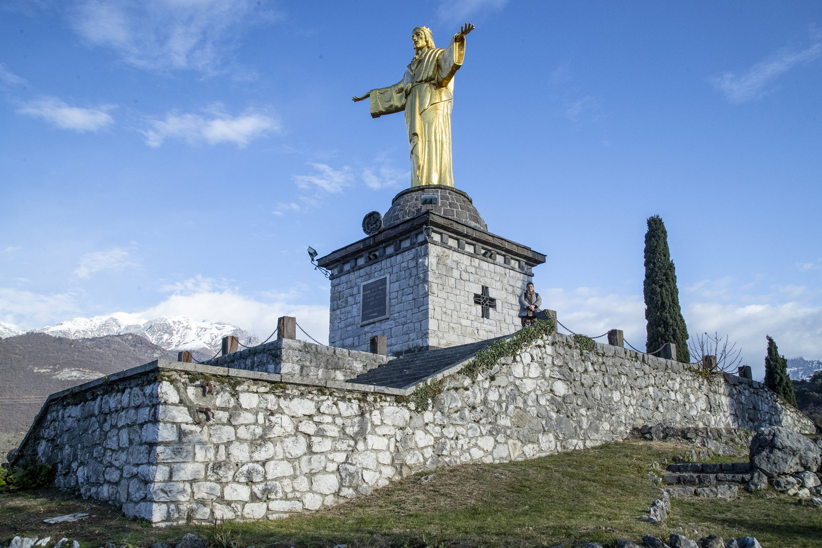 Statua del Cristo Re Bienno, Brescia - Italia
