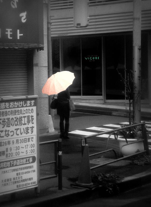 Pink umbrella