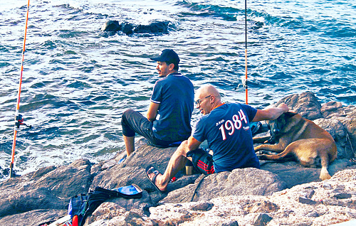 Partie de pêche.