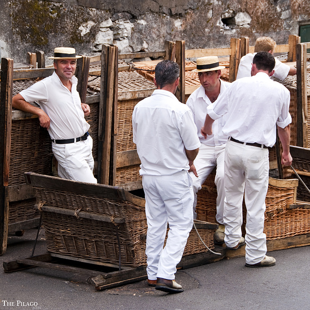 The Monte toboggan drivers waiting  ¦ pilago