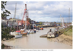 Boatyards to the west of Denton Island - Newhaven - 5 10 2021