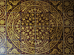 wirksworth church derbs; c19 godwin tiles c.1870